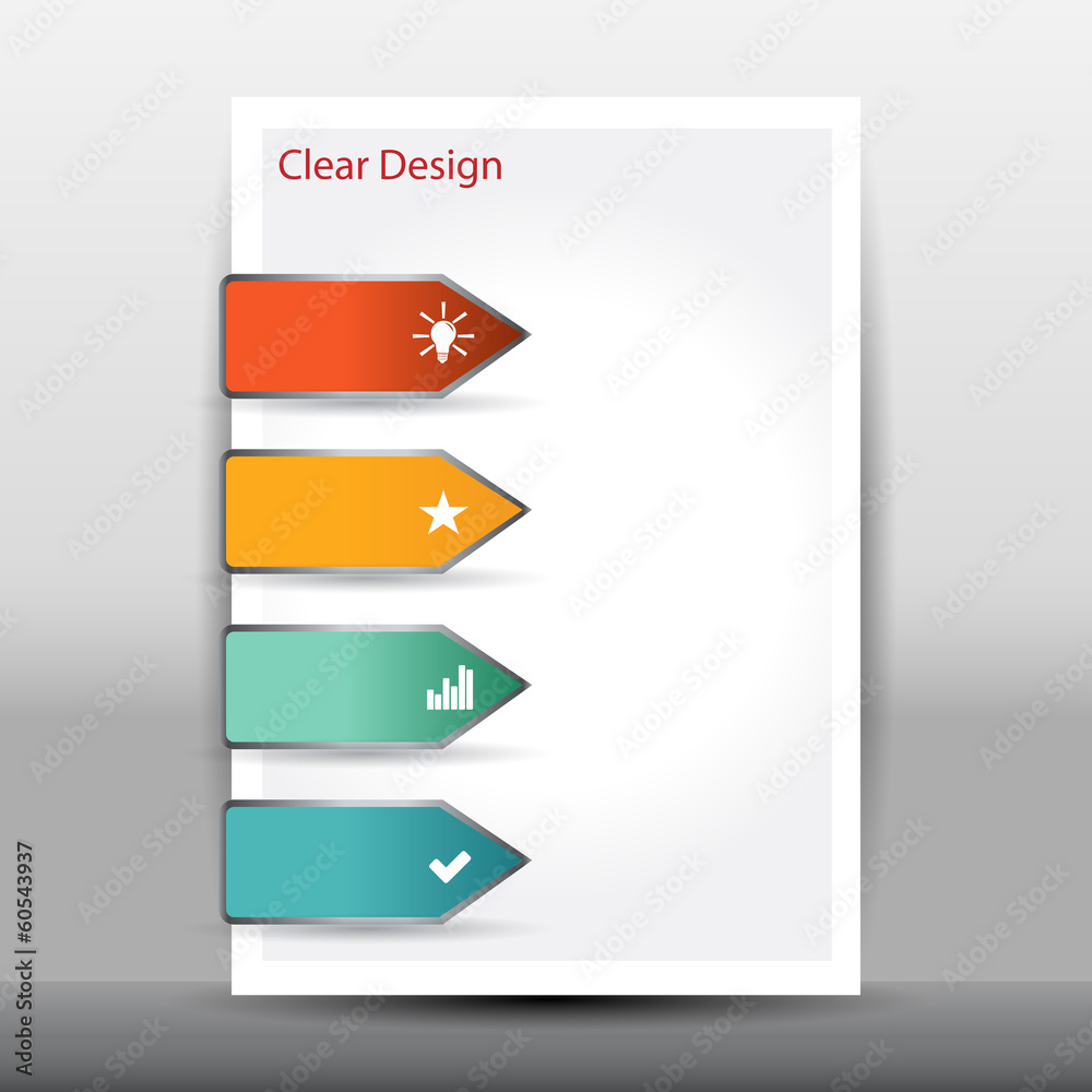 Illustration of modern design template