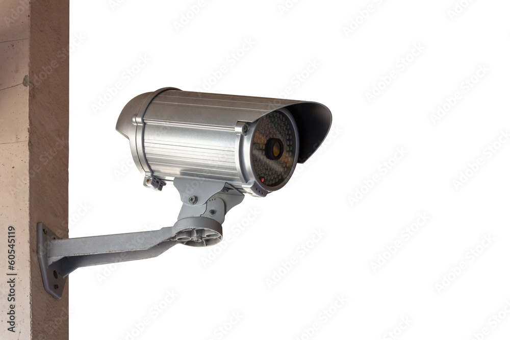 Close Up shooting of CCTV or security camera