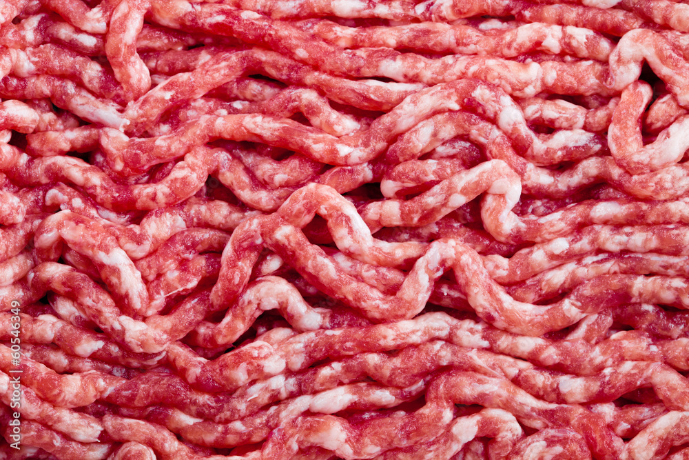 fresh raw minced meat