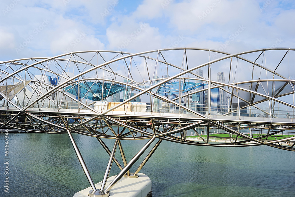 Obraz premium Helix Bridge in Singapore