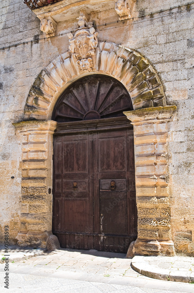 Pisanelli palace. Specchia. Puglia. Italy.