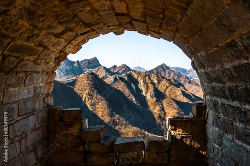 Obraz na płótnie Tunnel in the Great Wall of China w salonie