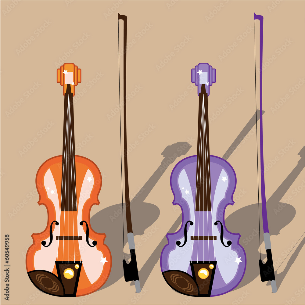 Naklejka premium Violin