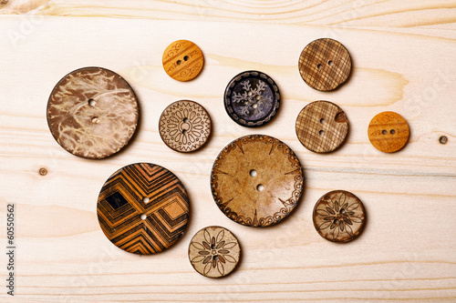 Fototapeta Naklejka Na Ścianę i Meble -  Wooden buttons