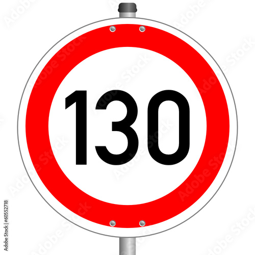 Tempolimit Schild 130  #140121-svg15