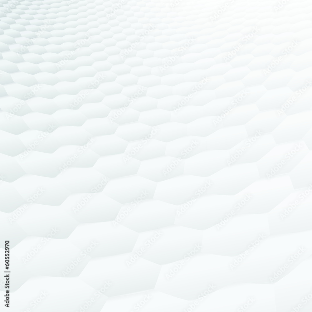 Abstract perspective background, hexagonal texture (CMYK)