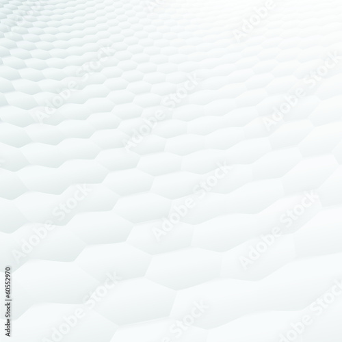 Fototapeta Naklejka Na Ścianę i Meble -  Abstract perspective background, hexagonal texture (CMYK)