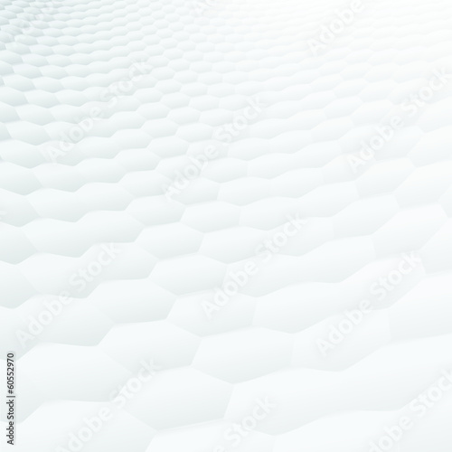 Abstract perspective background, hexagonal texture (CMYK)