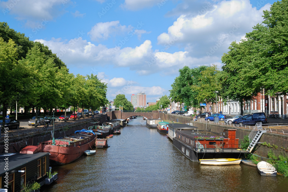 Canal in the Dutch town