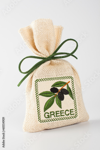Gift bag with olives