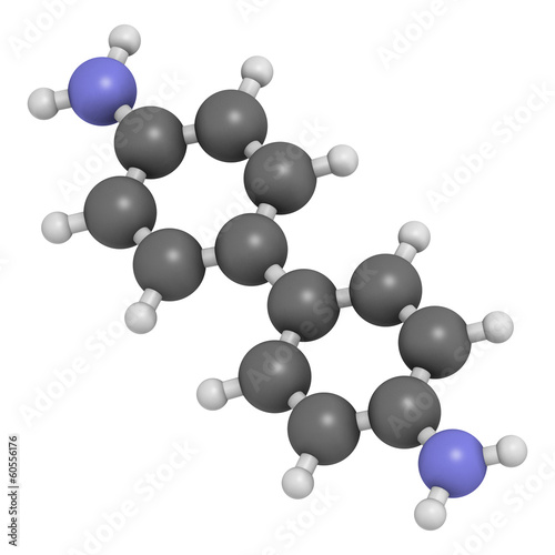 Benzidine  4 4   -diaminobiphenyl  chemical. Highly carcinogenic