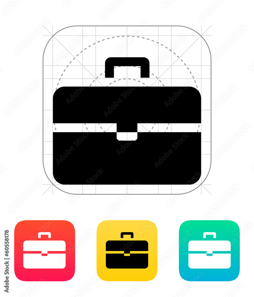Suitcase icon. Suitcase icon.