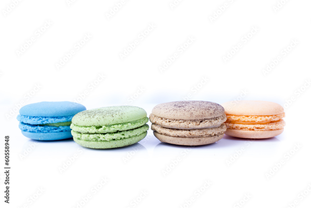 Fototapeta premium Tasty colorful macaroon