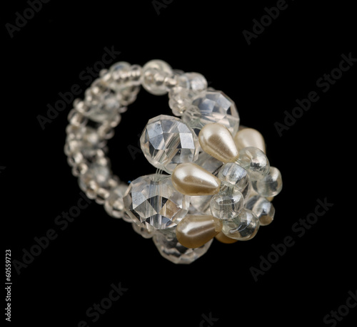 Crystal cluster ring