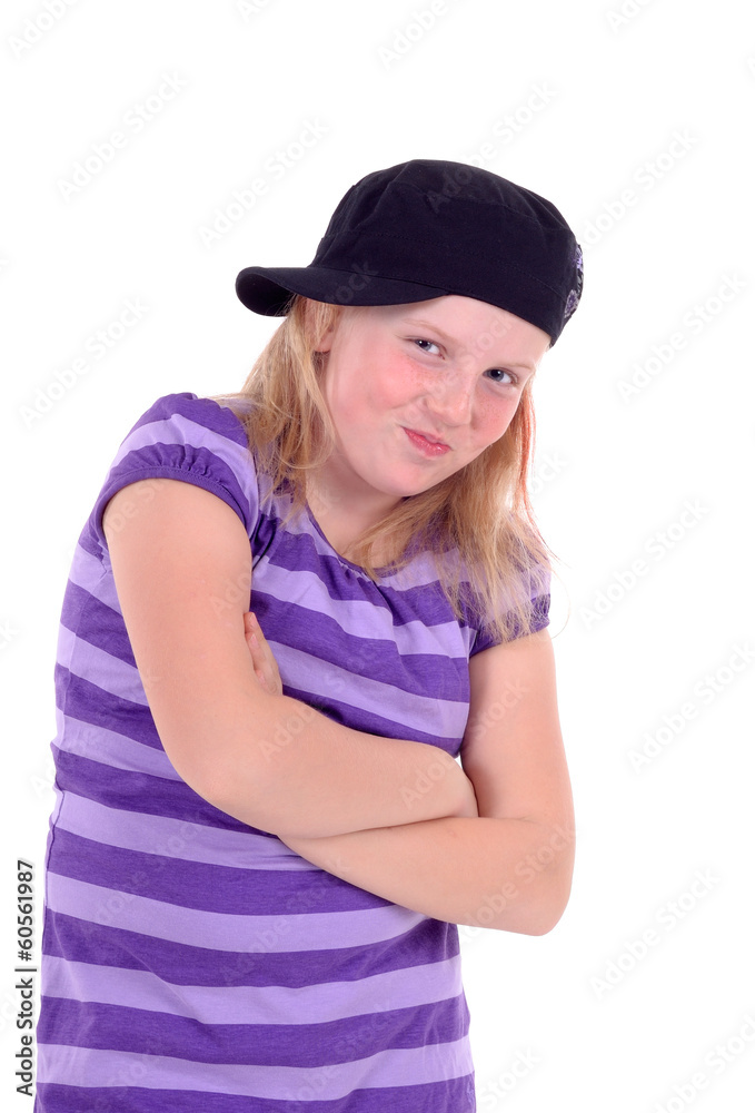 Mädchen mit Basecap Mädchen mit Basecap