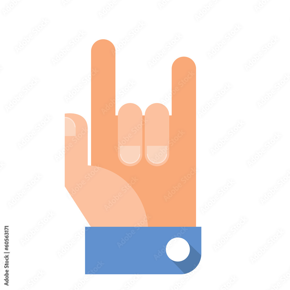 Rock - Vector hand gesture