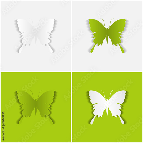 Schmetterling Hintergrund-Karte