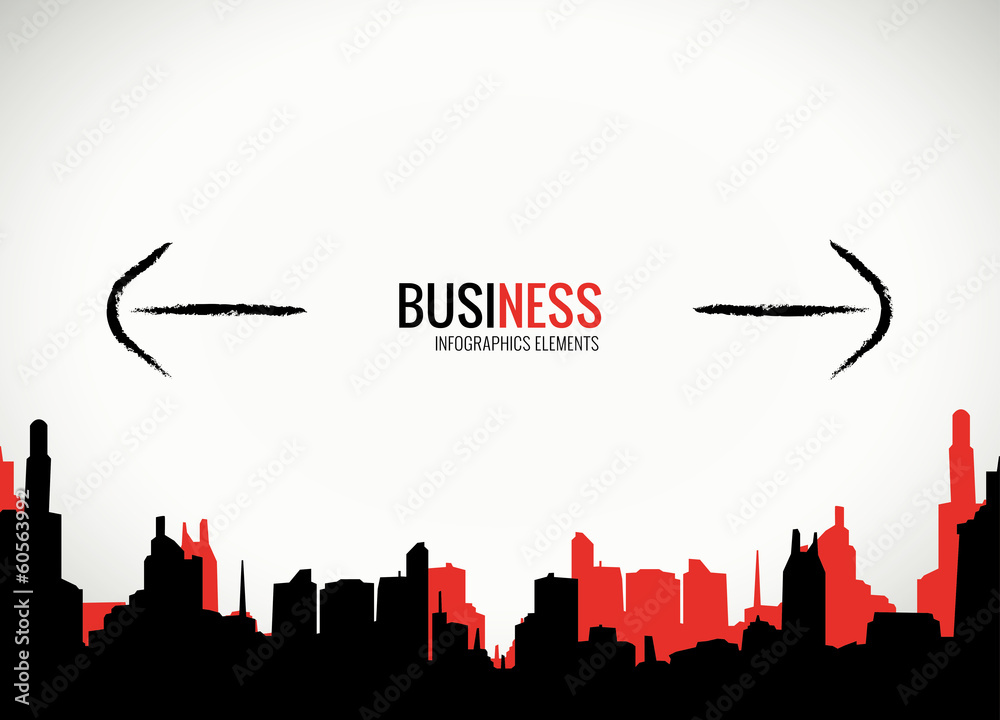 Obraz premium Business decisions and expansion vector template