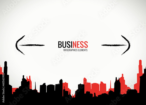Business decisions and expansion vector template