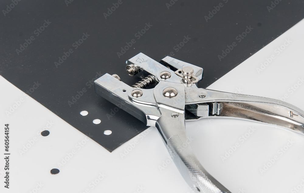 Office Puncher Unit isolated on white background Office Puncher Unit isolated on white background