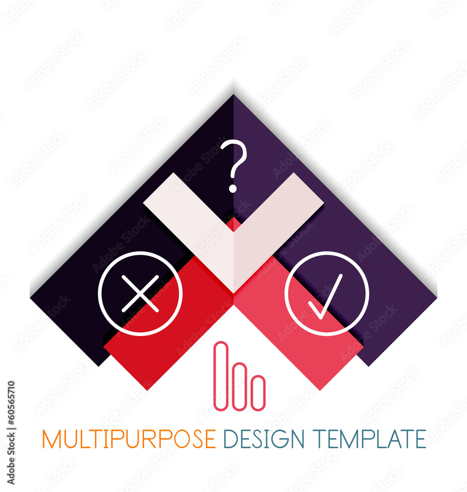 Paper geometric shape multipurpose design template Paper geometric shape multipurpose design template
