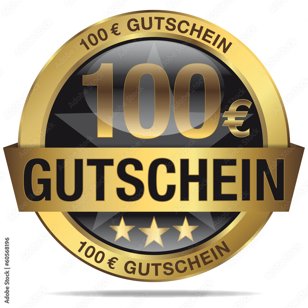 Fototapeta premium 100 Euro Gutschein