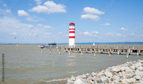 am Leuchtturm von Podersdorf am Neusiedler See photo