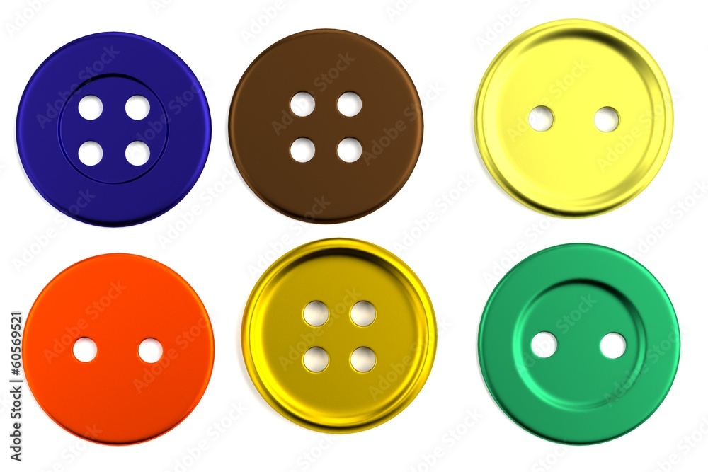 realistic 3d render of buttons realistic 3d render of buttons