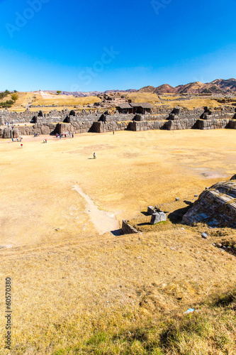 Inca Wall in SAQSAYWAMAN, Peru, South America.