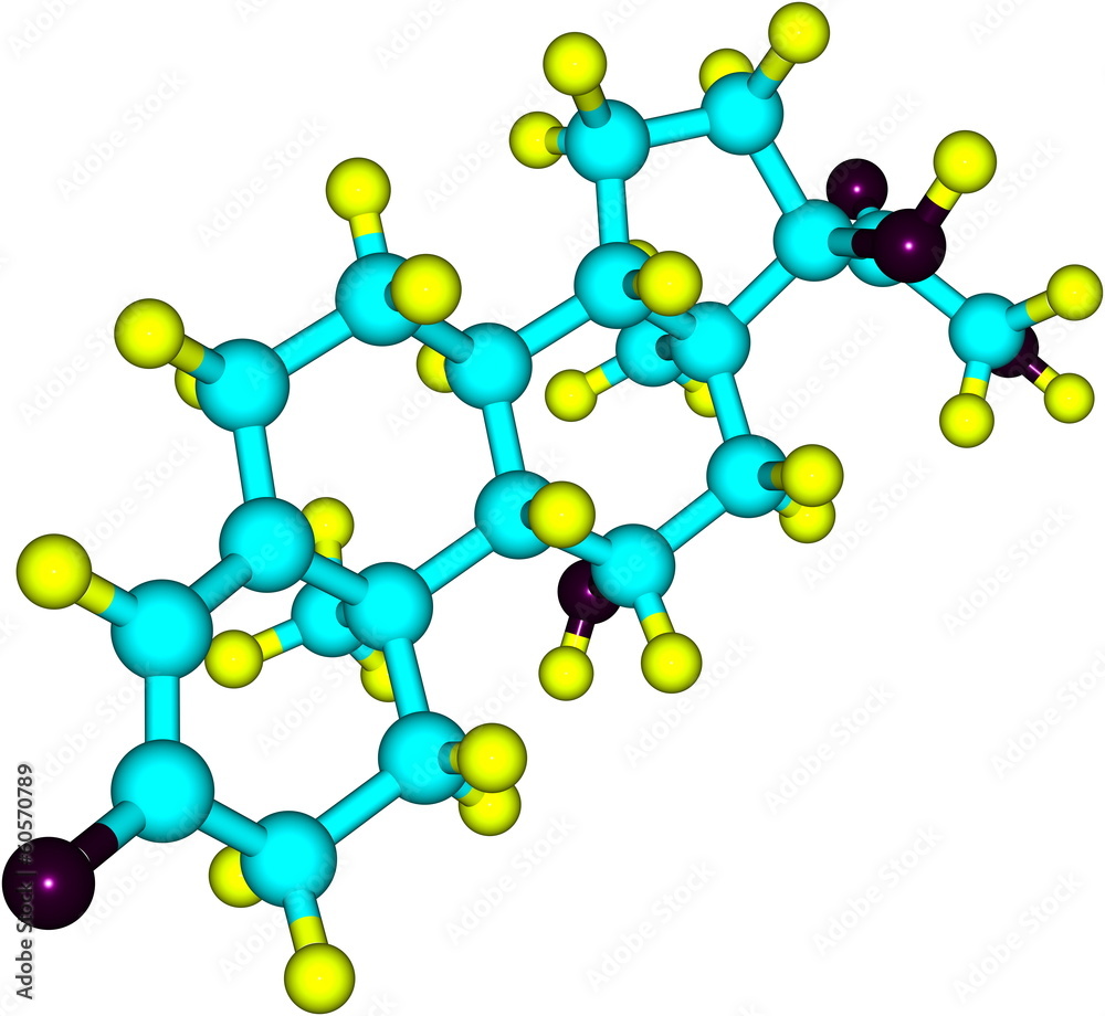 Hydrocortisone molecular structure Hydrocortisone molecular structure