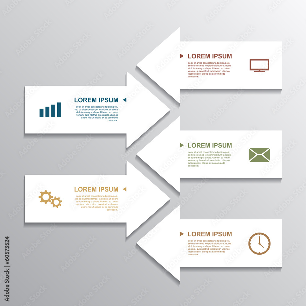 paper arrows infographic paper arrows infographic