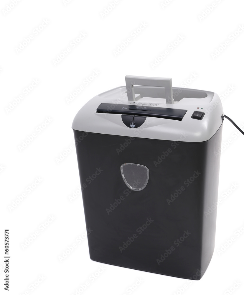 Close up of paper shredder. Close up of paper shredder.