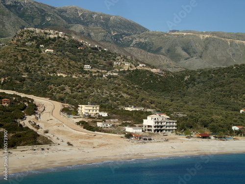 Road in progress, Livadi Beach, Himara, Albania