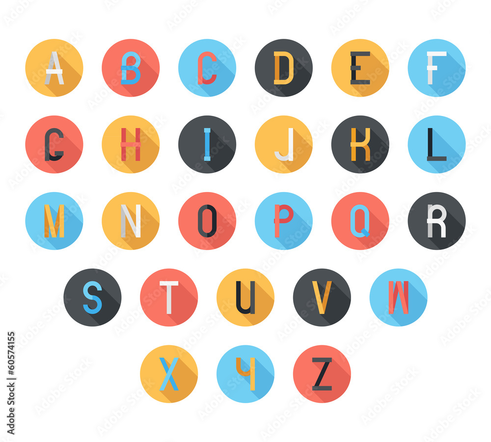 Colorful font Colorful font