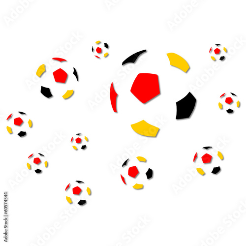 Fußball Vektor dreifarbig photo