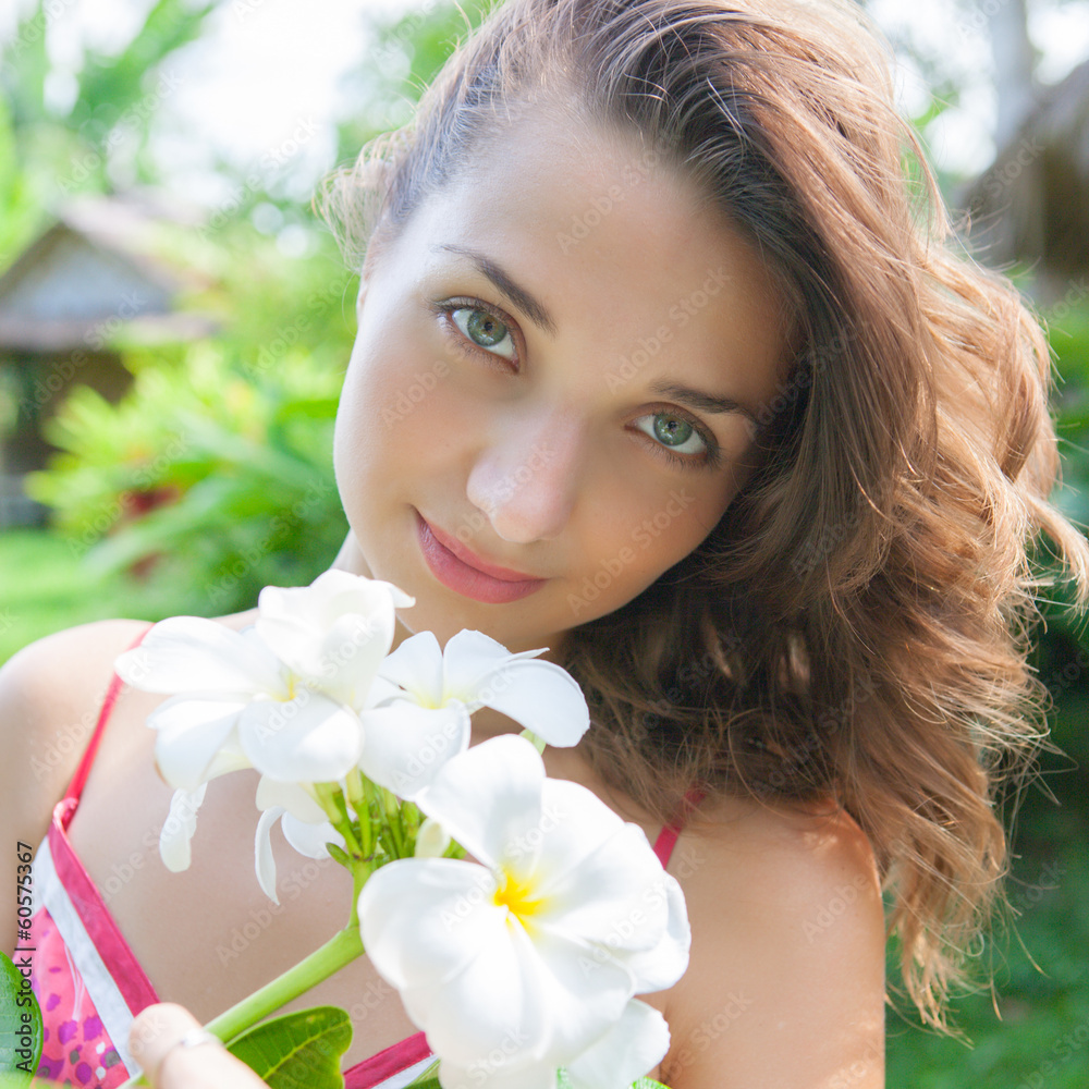 Girl with flower Girl with flower
