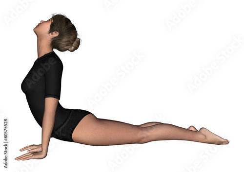 Girl Exercising Yoga