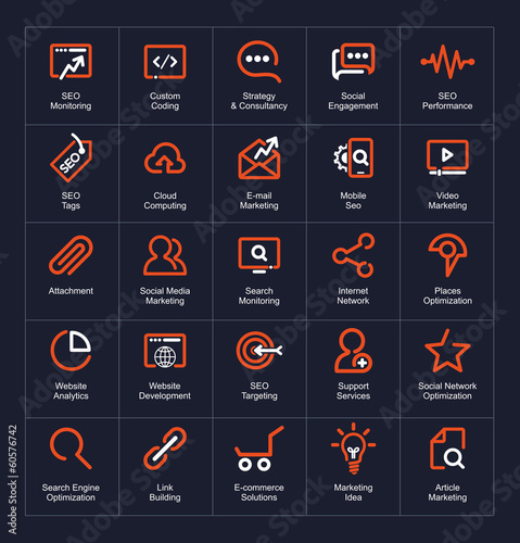 Outline icon set