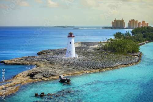 nassau bahamas and lighthouse