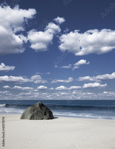 Stein am Strand