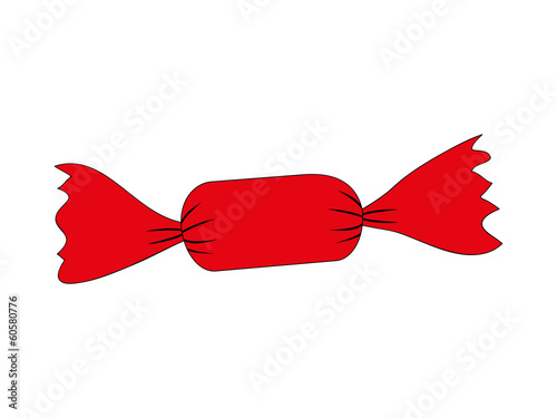 candy in a red wrapper