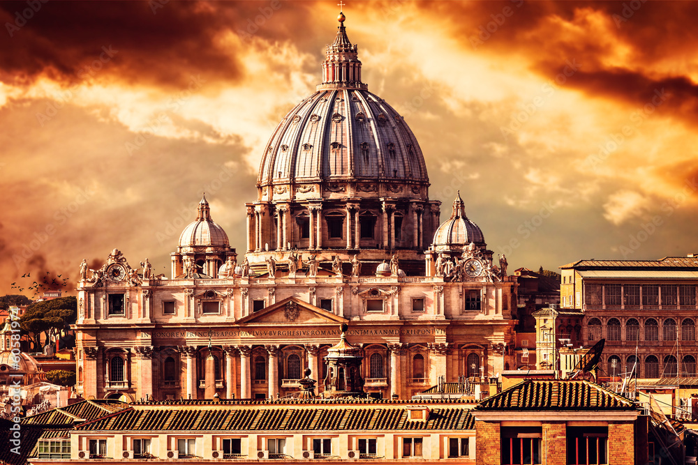 Fototapeta premium Vatican City by Sunset
