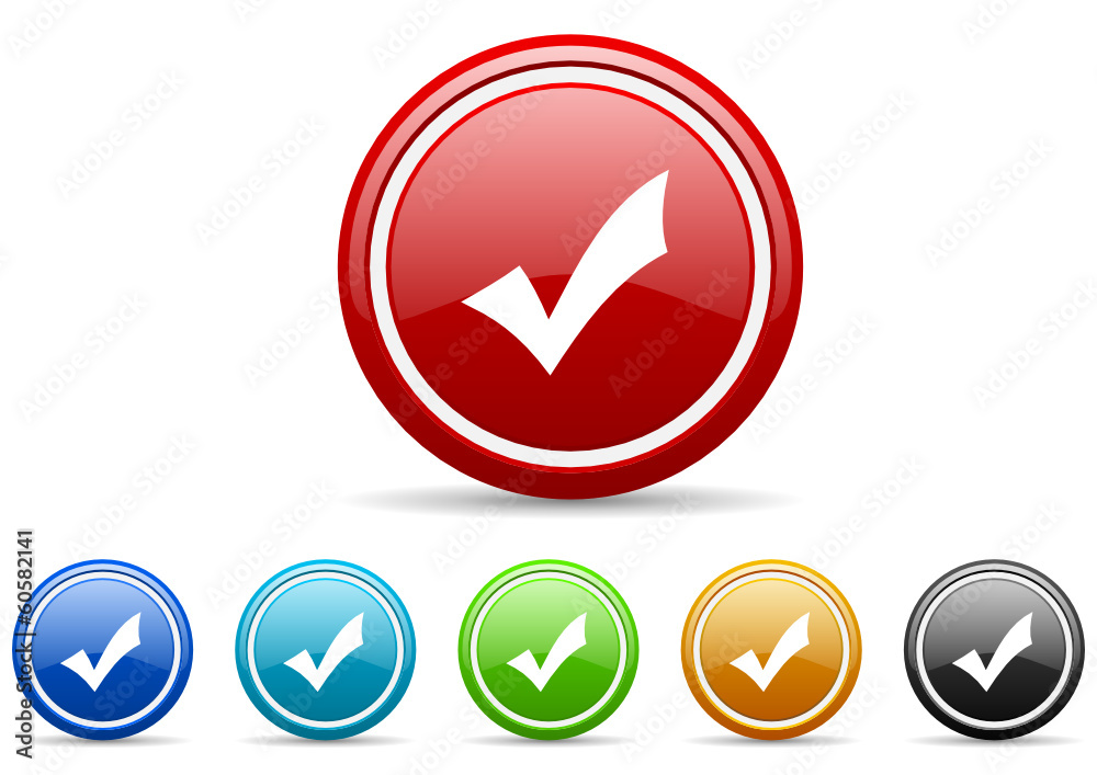 accept icon vector set accept icon vector set