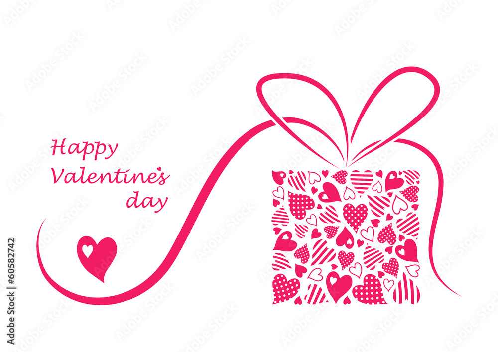 Valentines background with the hearts Valentines background with the hearts