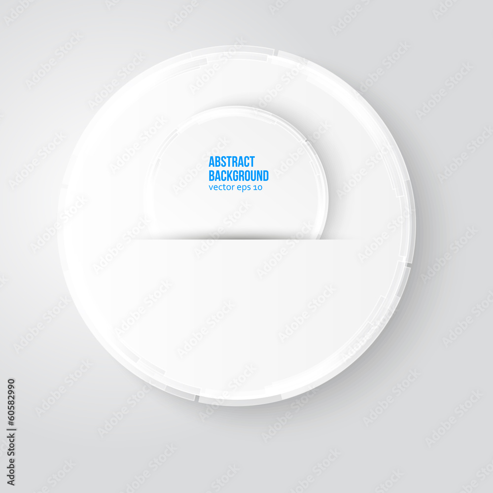 Vector white circle. Abstract background for design Vector white circle. Abstract background for design