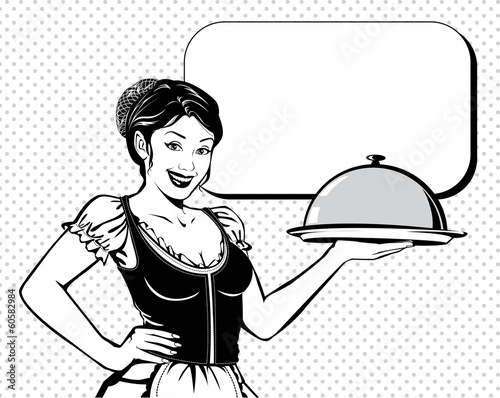 Vintage waitress