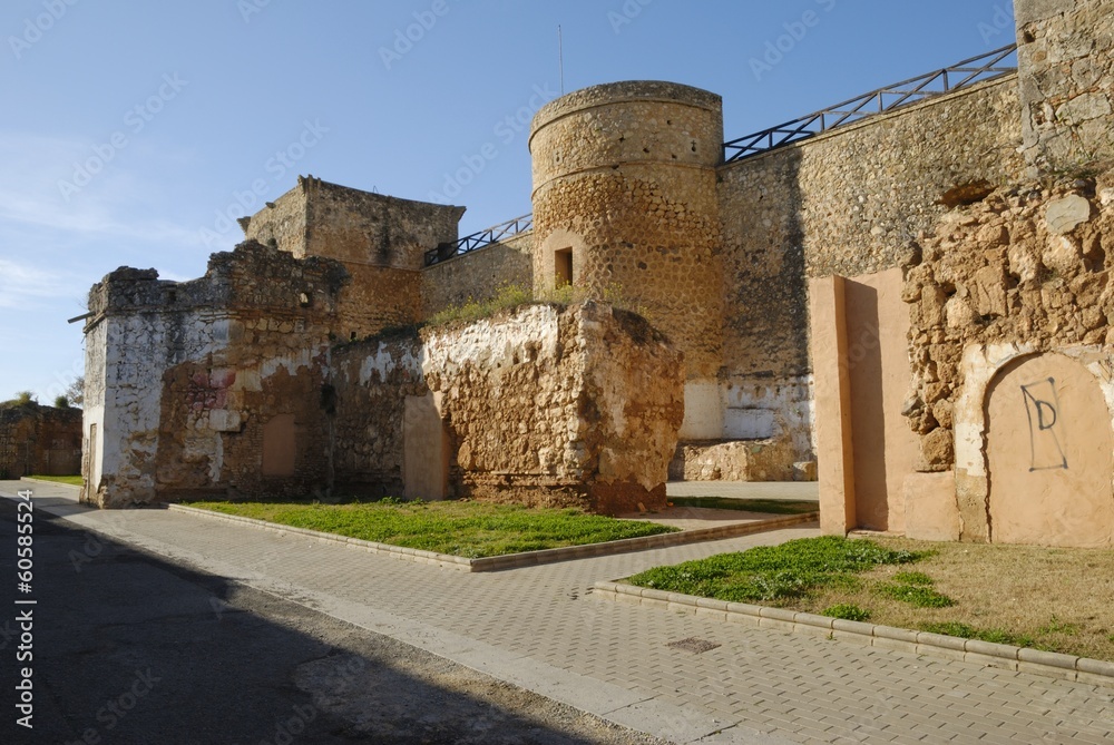 Old castle in Niebla, Andalusia, Spain