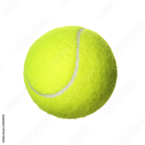 Tennis Ball isolated on white background. Closeup
