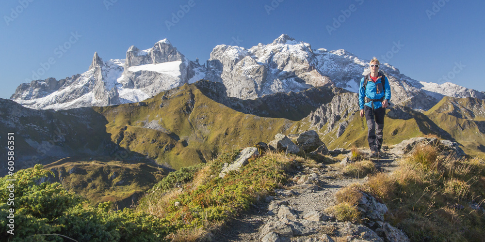 Fototapeta premium Wandern in den Bergen