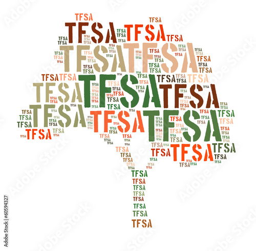 Canadian Tax-Free Savings Account concept word cloud